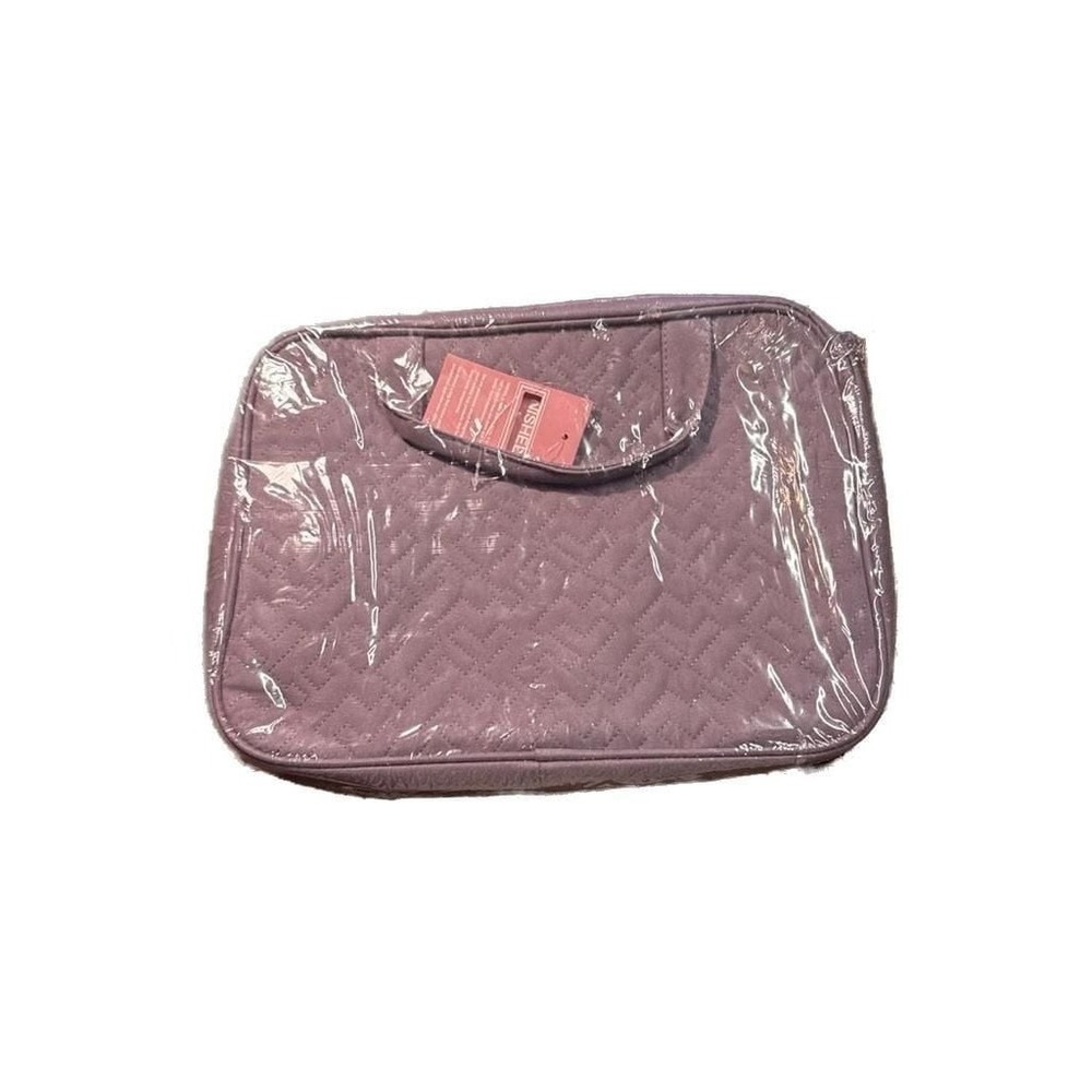 NEW NISHEL Large Hanging Toiletry Bag Quilted Travel Organizer Purple - Picture 2 of 6